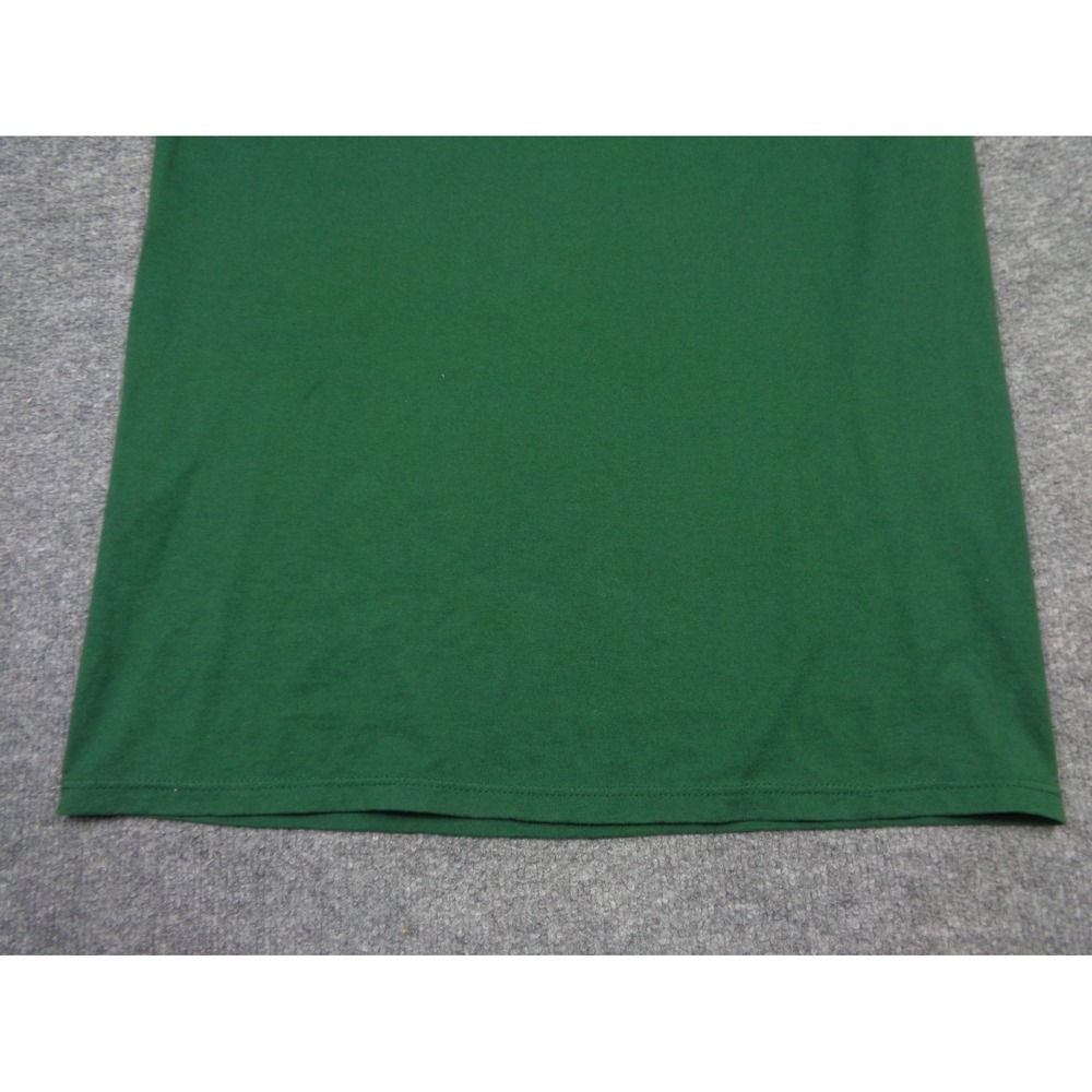 Vintage Jerzees Graphic Shirt L Green Equestrian Horse Riding Jockey Art Pocket - Picture 8 of 12